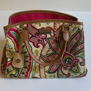 Spartina 449 Vibrant Floral Canvas Tote